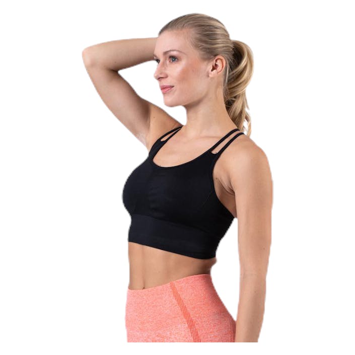 Define Seamless Sport Bra Black, Female, Apparels, Sports Bras, Running, Black, S