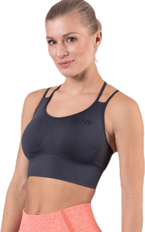Define Seamless Sport Bra Grey, Female, Klær, Sports-BH, Løping, Grå, S