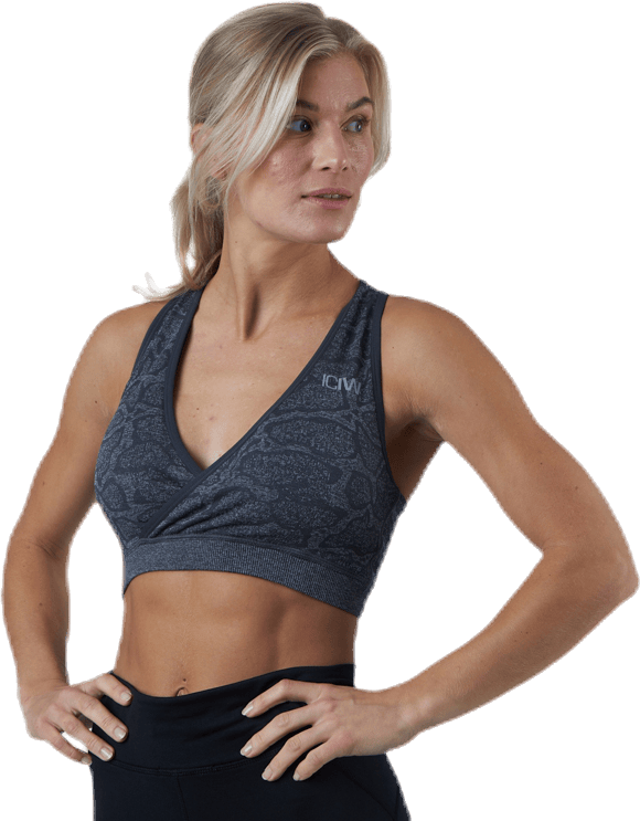 ICIW Snake Seamless Sports Bra Grey - Bild 2