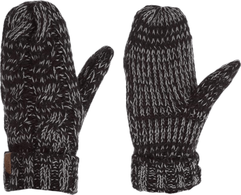 Handlight Reflective Mitten Black/Grey