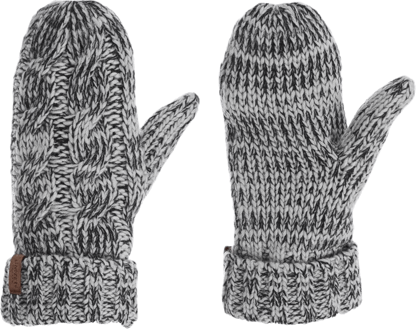 Handlight Reflective Mitten Black/Grey