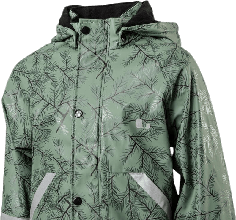 Nordskog Fleece-Lined Rain Set Green - Bild 5