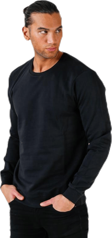 Sweatshirt Black, Male, Klær, Skjorter, Svart, XL