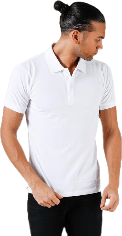 Pique Polo Shirt White, Male, Abbigliamento, Maglietta, Bianca, L