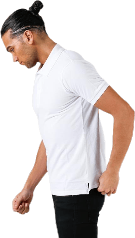 Pique Polo Shirt White - Bild 2