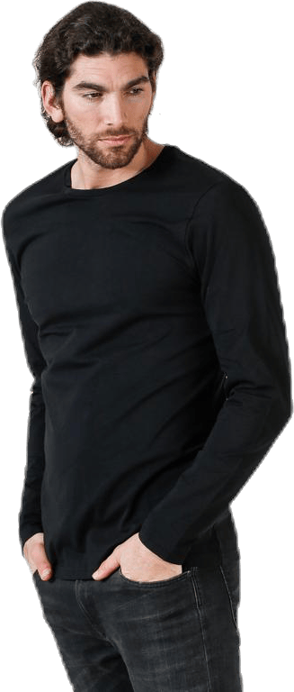 Crew Neck Longsleeve Black