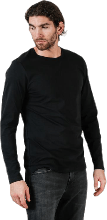 Crew Neck Longsleeve Black - Bild 3