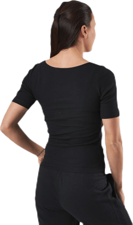 T-shirt Ribbed Black - Bild 3