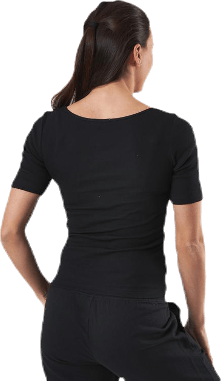 T-shirt Ribbed Black - Bild 4
