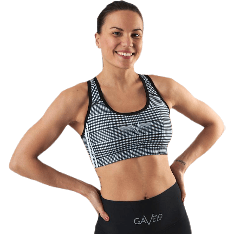 GLNCHCK 1 Sports Bra White/Black