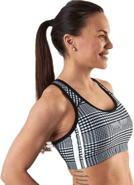 GLNCHCK 1 Sports Bra White/Black - Bild 2
