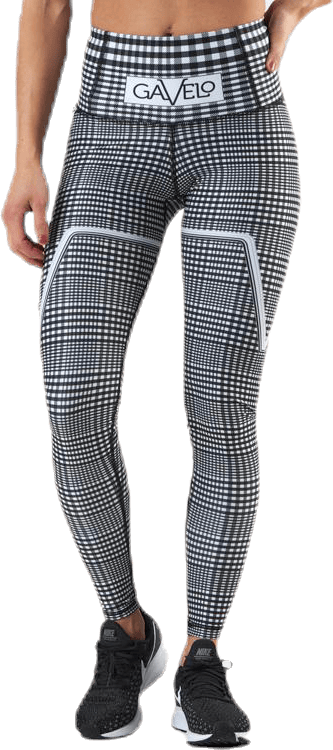 GLNCHCK 1 White/Black, Female, Apparels, Leggings, Workout, White/Black, XS