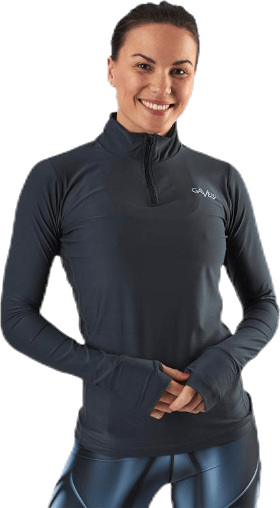 MarvelLizzy Long Sleeve Blue/Grey, Female, Apparels, Shirts, Workout, Blue/Grey, S