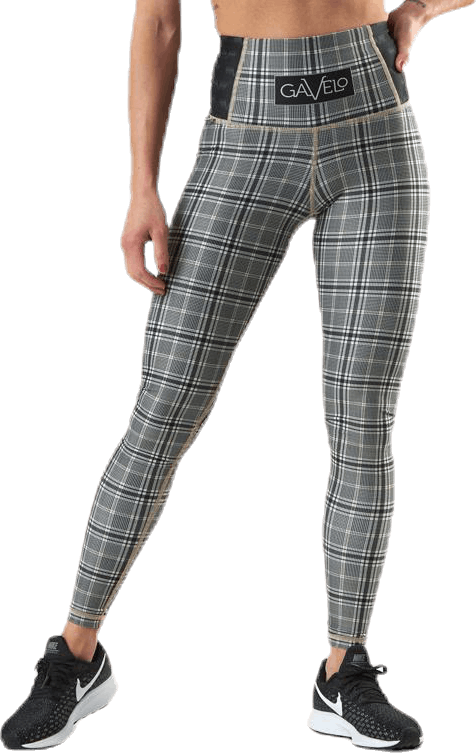 GLNCHCK 3 Black/Beige, Female, Apparels, Leggings, Workout, Black/Beige, XL