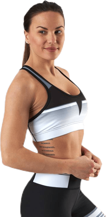 Grand Slam Black Sport Bra White/Black - Bild 2