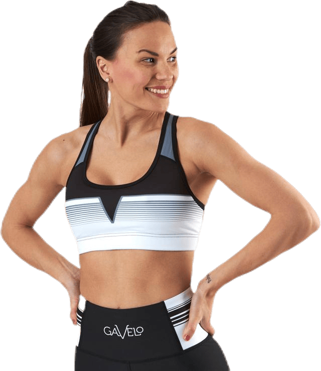 Grand Slam Black Sport Bra White/Black - Bild 4