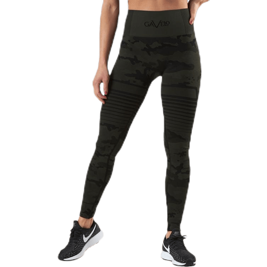 Seamless Camo Leggings Patterned/Black
