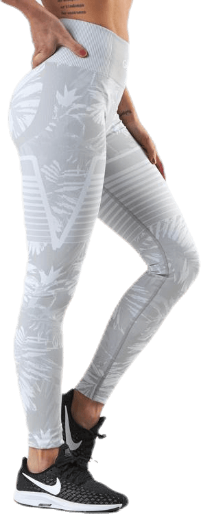 Seamless Floral Leggings Grey - Bild 2