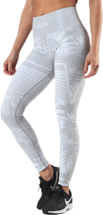 Seamless Floral Leggings Grey - Bild 4