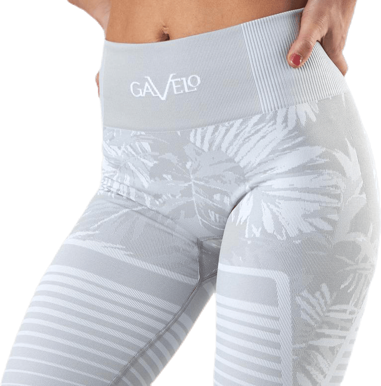 Seamless Floral Leggings Grey - Bild 5