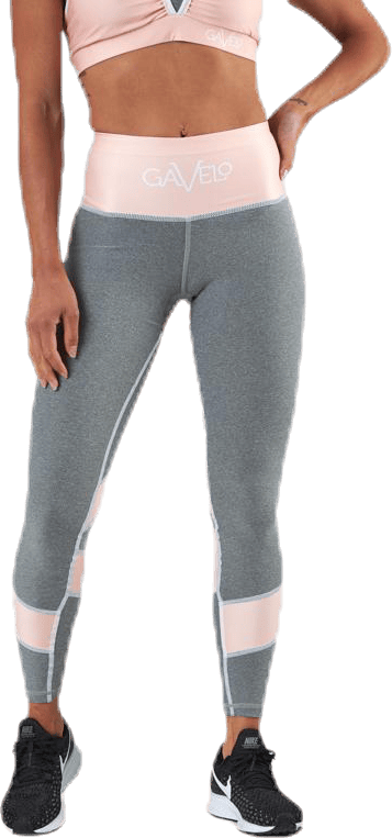 Peach Swirl Leggings Grey