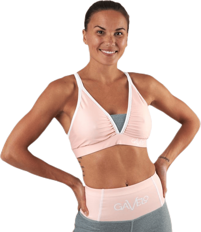 Peach Swirl Sports Bra Orange