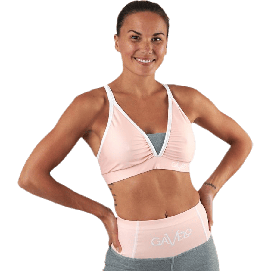 Peach Swirl Sports Bra Orange
