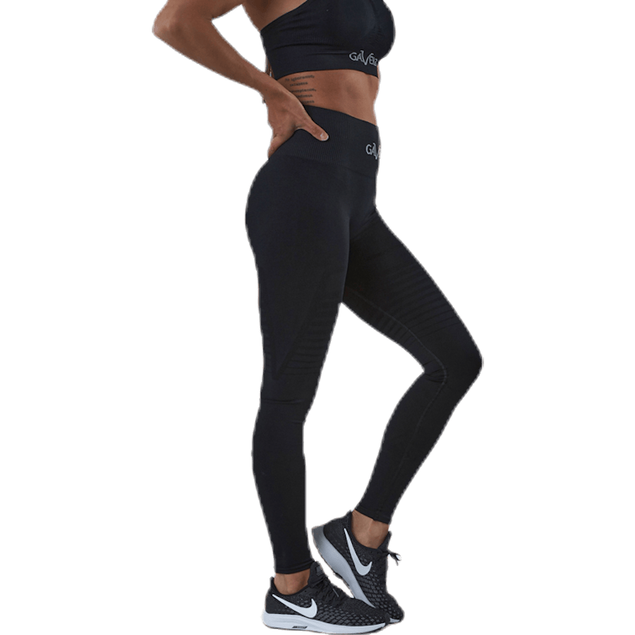 Seamless Black Leggings Black - Bild 2