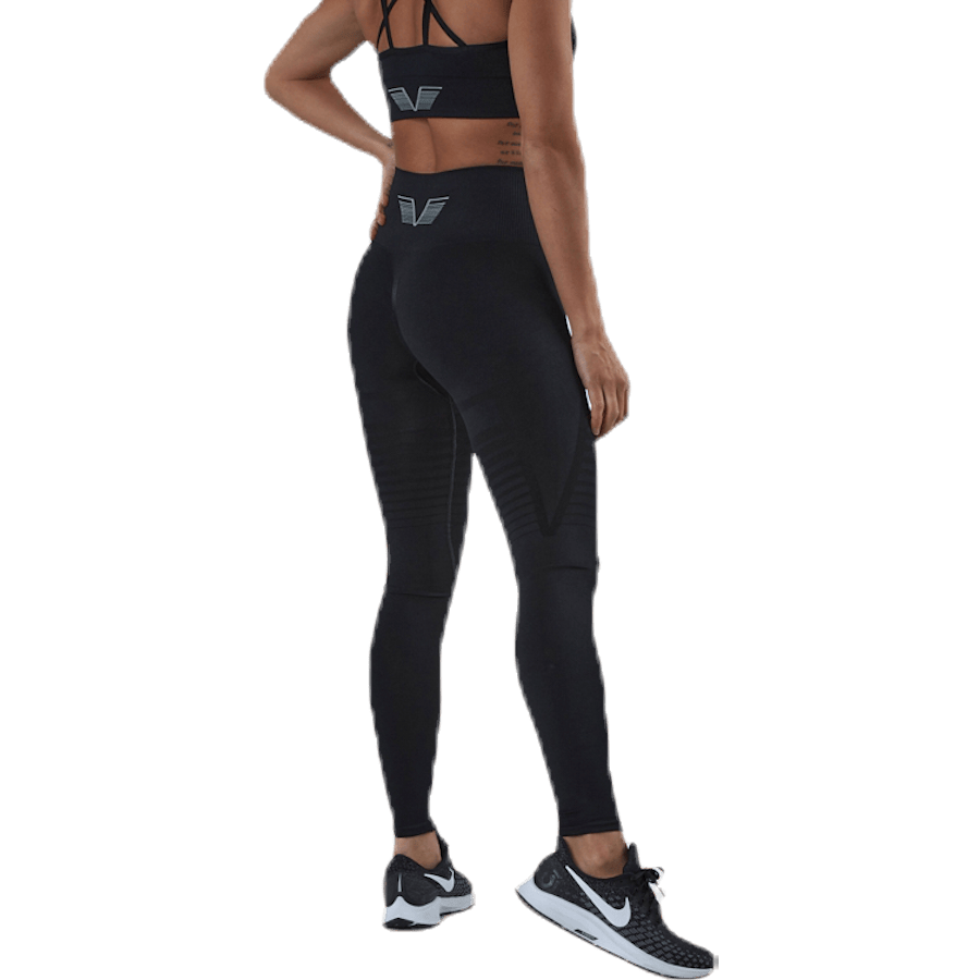 Seamless Black Leggings Black - Bild 3