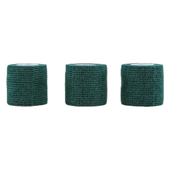 Wrap Tape 5CM/4,5M x3 Green, Unisex, Utrustning, Skydd, Löpning, Grön, ONESIZE