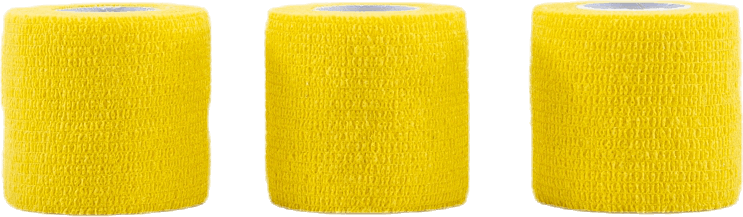 Wrap Tape 5CM/4,5M x3 Yellow, Unisex, Equipment, Protective gear, Running, Yellow, ONESIZE