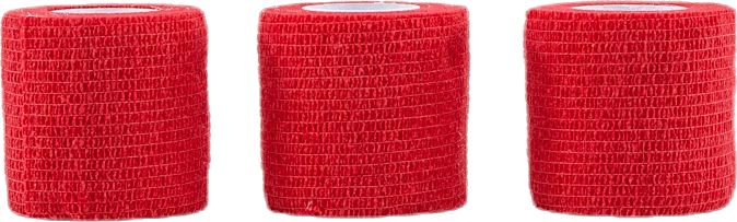 Wrap Tape 5CM/4,5M x3 Red, Unisex, varusteet, Suojaus, Juoksu, Punainen, ONESIZE