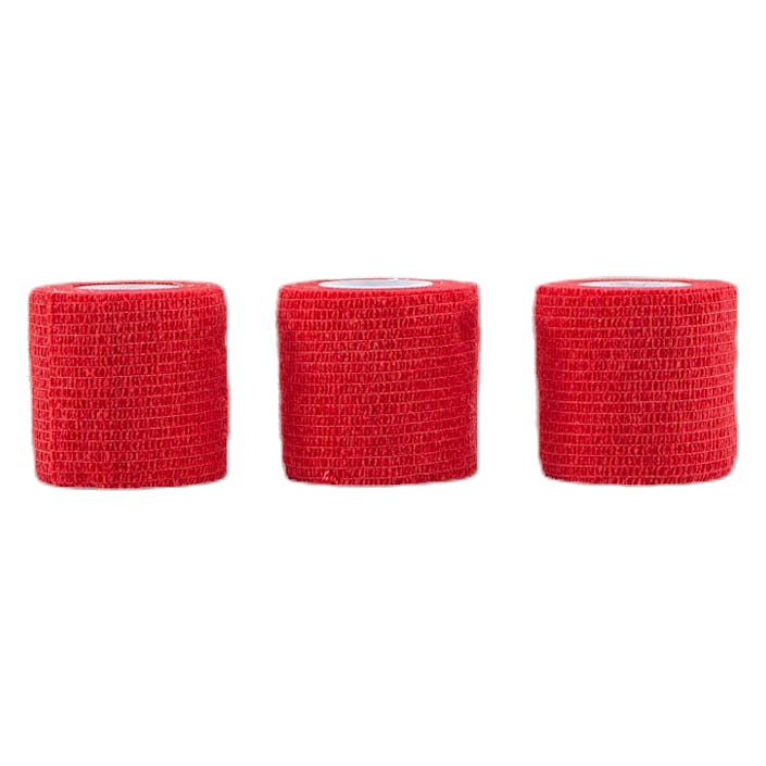 Wrap Tape 5CM/4,5M x3 Red, Unisex, varusteet, Suojaus, Juoksu, Punainen, ONESIZE