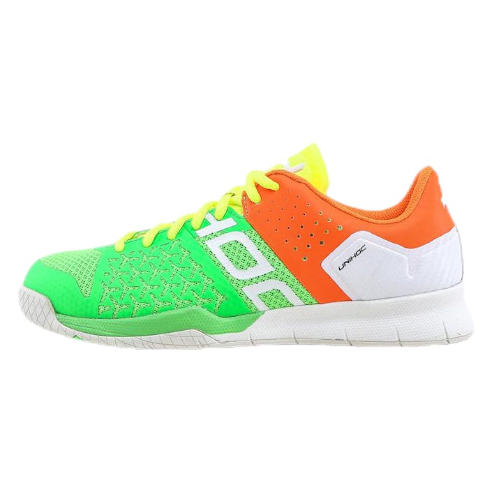 Shoe U4 STL LowCut White/Green, Unisex, Shoes, Training shoes, Floorball, White/Green, EU 43,5