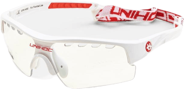 Eyewear Victory White/Red, Unisex, varusteet, Suojaus, Salibandy, Valkoinen/Punainen, ONESIZE
