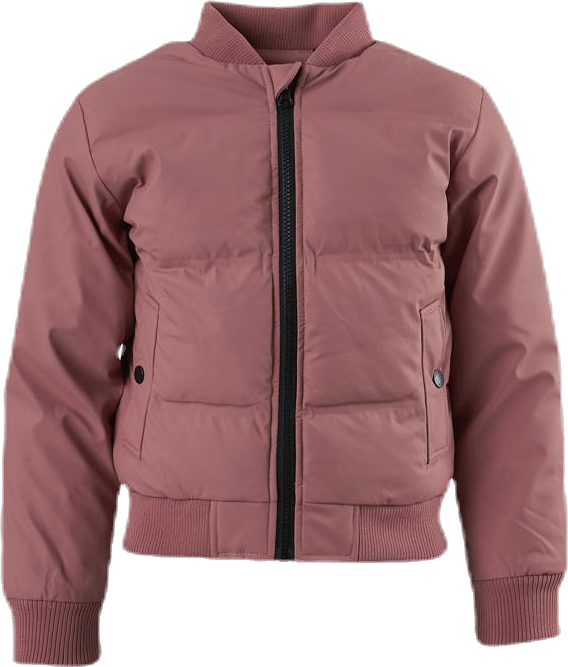 Junior Baffle Varsity Bomber Pink, Unisex, Apparels, jackets, Pink, 110/116