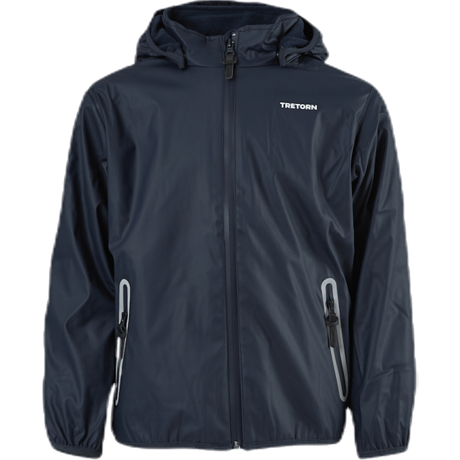 Aktiv Fleece-Lined Rain Jacket Blue