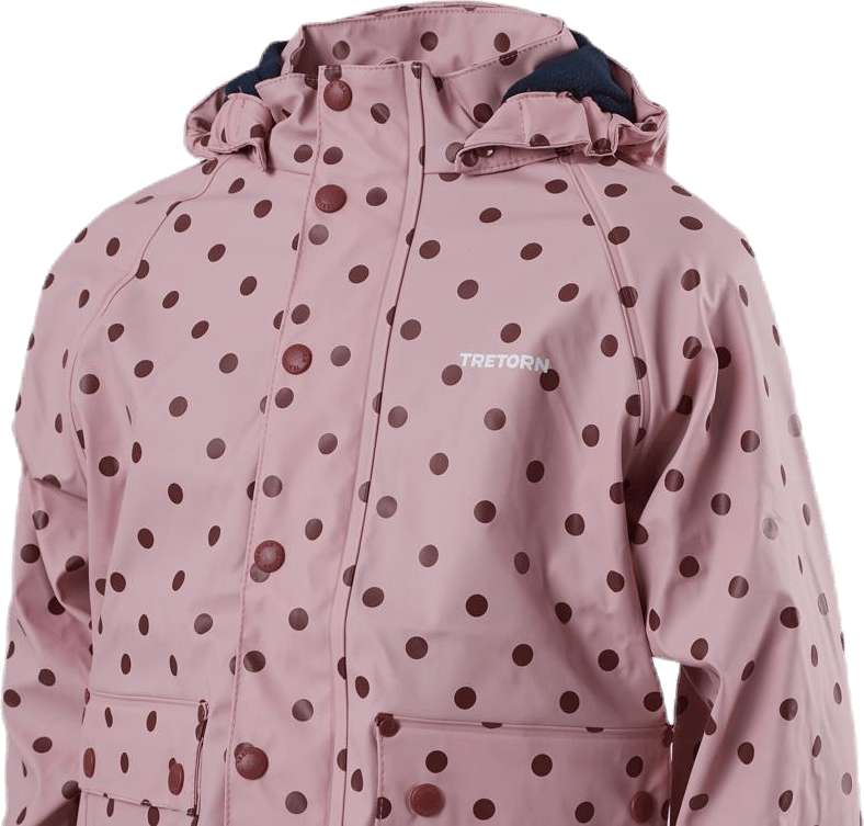 Wings Fleece-Lined Rain Jacket Pink - Bild 4