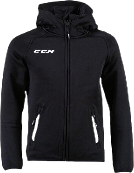 Full Zip Hood Junior Black, Unisex, Apparels, Shirts, Ice hockey, Black, 140