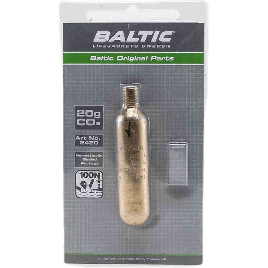 CO2-patron 20g m. säkerhetsstift Black