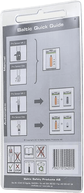 CO2-patron 20g m. säkerhetsstift Black - Bild 2