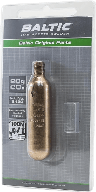 CO2-patron 20g m. säkerhetsstift Black - Bild 3