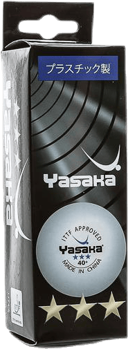 XXX Plastic Yasaka White, Unisex, Attrezzature, Palle, Tennis da tavolo, Bianca, ONESIZE