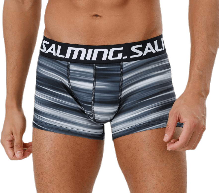 Aiden Boxer Black/Grey, Male, Kleding, Ondergoed, Zwart/Grijs, S