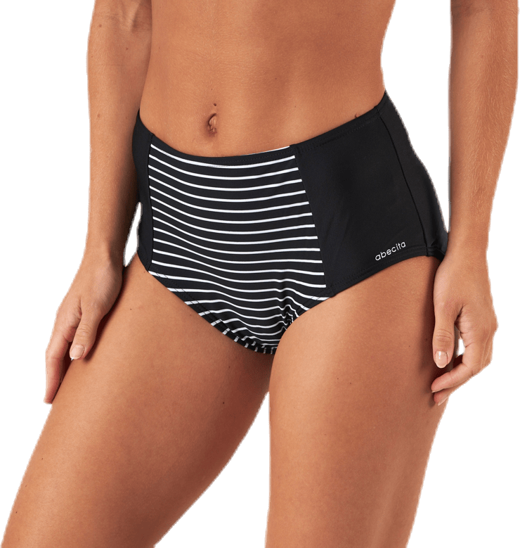 Wild In Stripes Maxibrief White/Black, Female, Apparels, Swimwear, Swimming, White/Black, 48