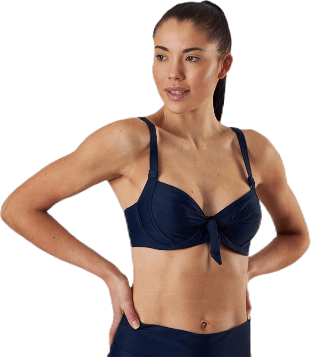 Twisted Solid Unique Wire Bra Blue - Bild 5