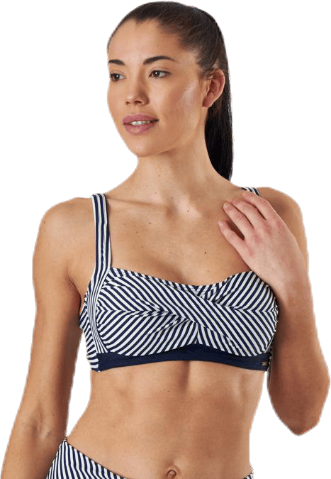 Brighton Twisted Soft Bra Blue/White - Bild 3