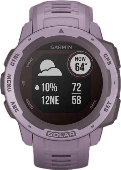 Instinct Solar Purple, Unisex, Utrustning, Elektronik, Cykling, Lila, ONESIZE