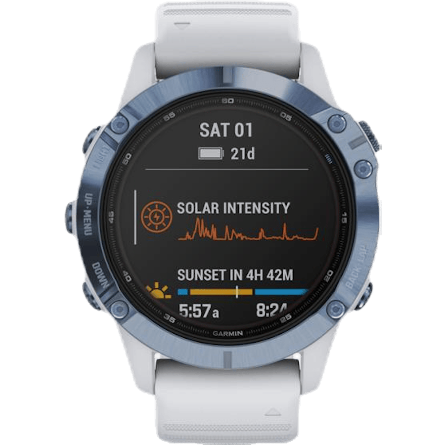 Fenix 6 Pro Solar Blue/White