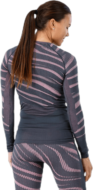 Suw Top Crew Neck LS Performance Blackcomb Pink/Grey - Bild 2